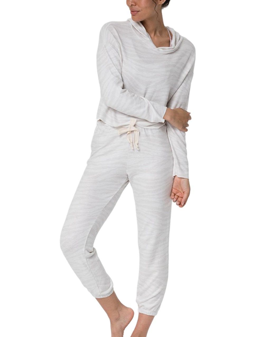 Onzie Flow WEEKEND SWEATPANT 2243 - Zebra - front alt view