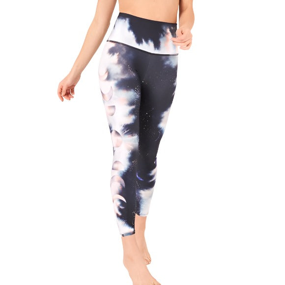 Onzie Sustainable Soul Graphic High Rise Midi Legging 2246 - Manifest - Front View