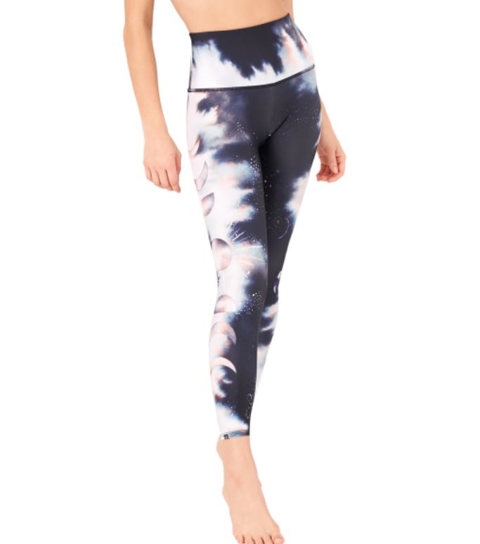 Onzie Sustainable Soul Graphic High Rise Midi Legging 2246 - Manifest - Front View2