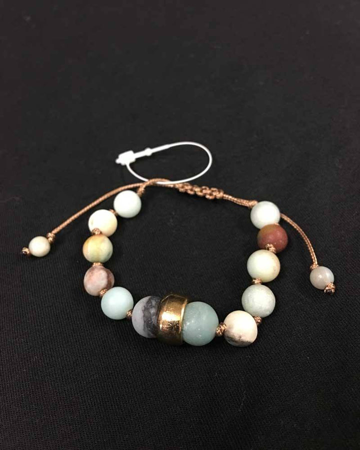 Amazonite adjustable bracelet - One size