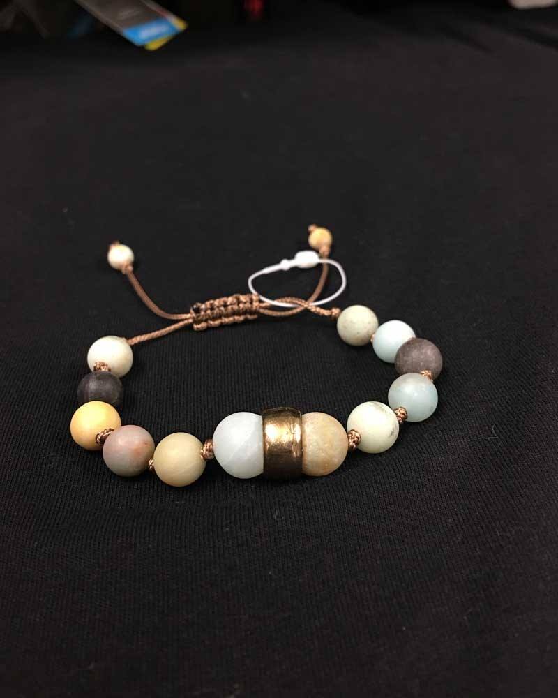 Amazonite adjustable bracelet - One size