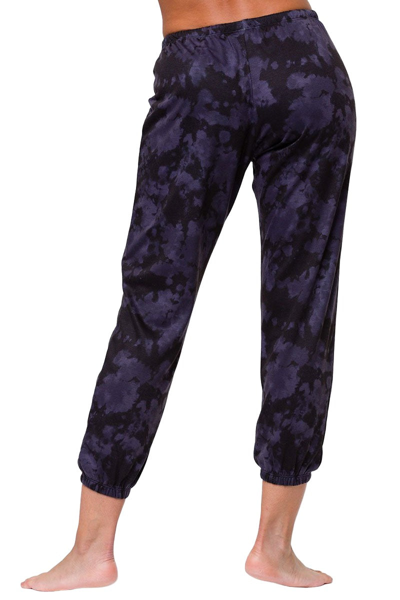 Onzie Flow Fleece Sweatpant 2256 - Amtheyst Tie Dye - rear view