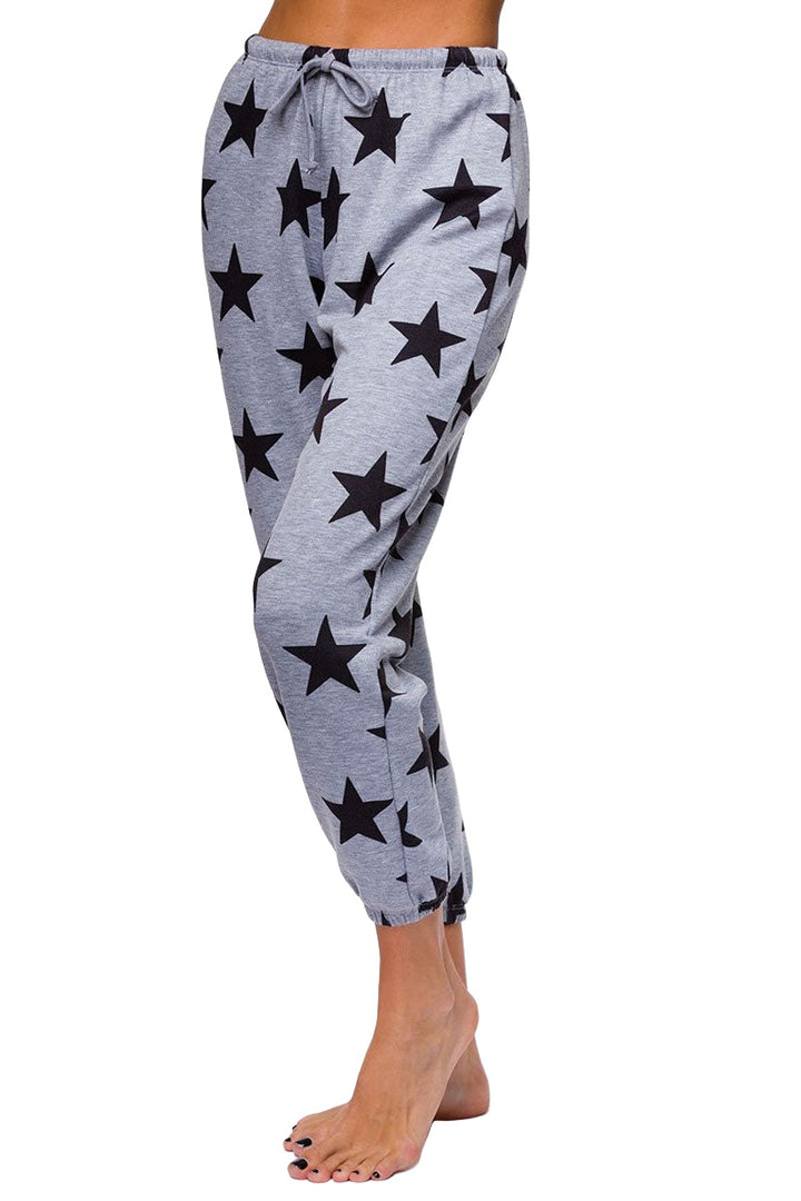 Onzie Weekend Fleece Sweat Pant 2256 - Black Star - Side View