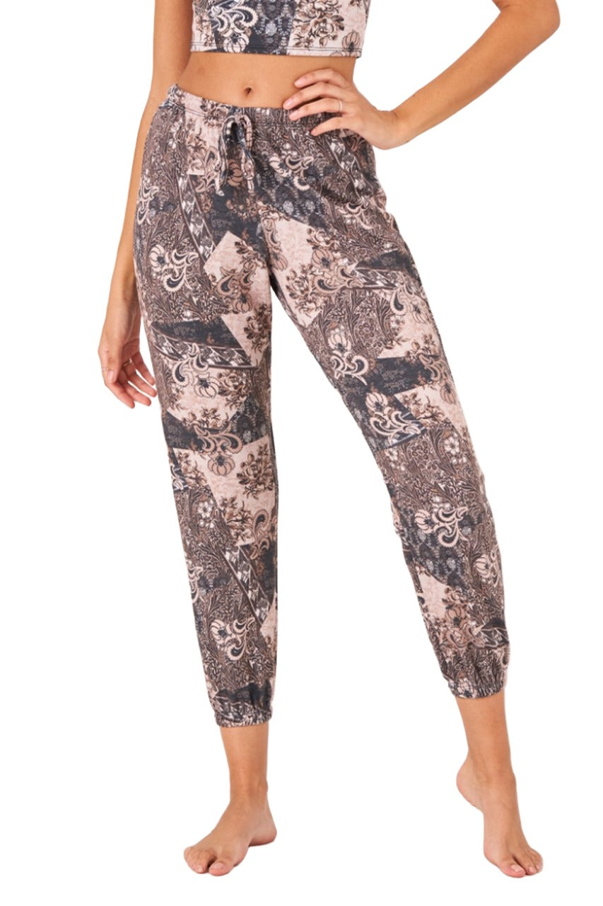 Onzie Weekend Fleece Sweat Pant 2256 - Bandana - Rear View