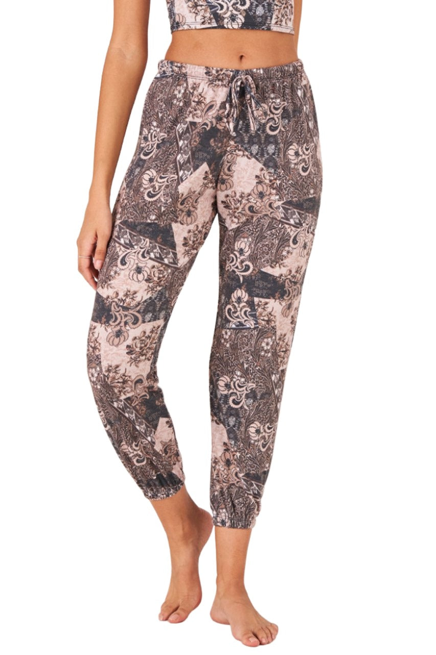 Onzie Weekend Fleece Sweat Pant 2256 - Bandana - Front View