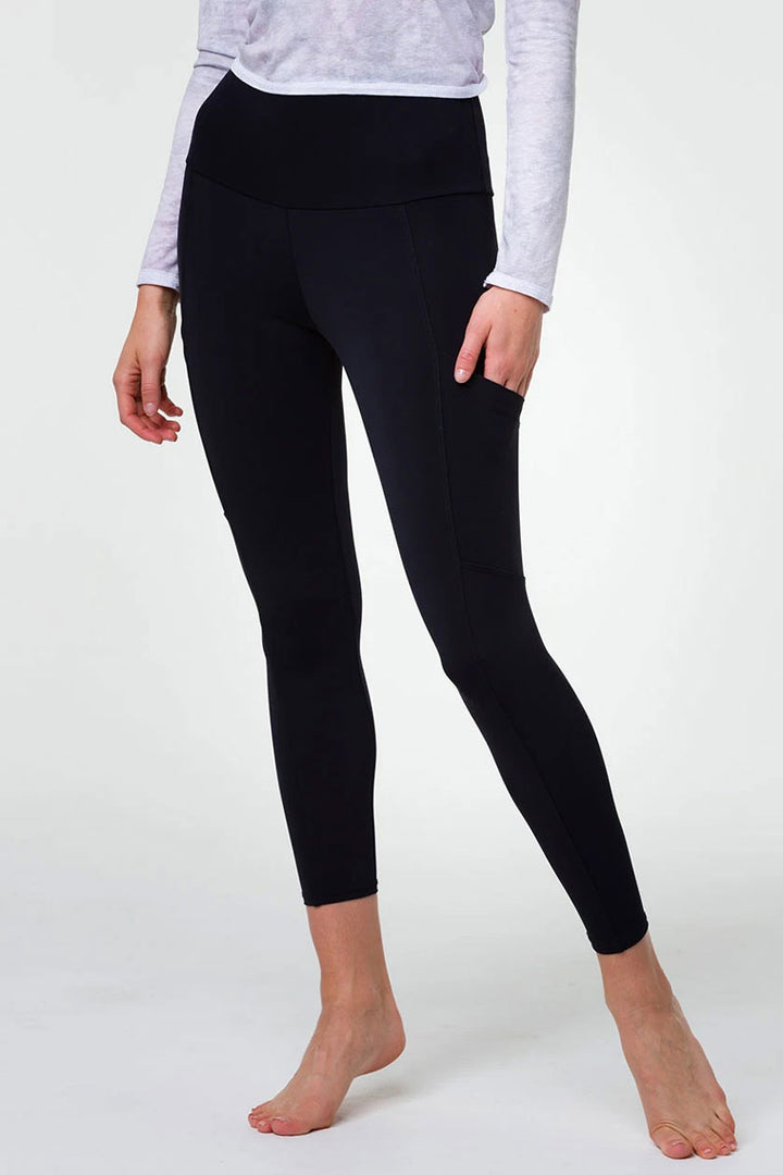 New Onzie Flow Pocket Legging 2261 - Black - front view