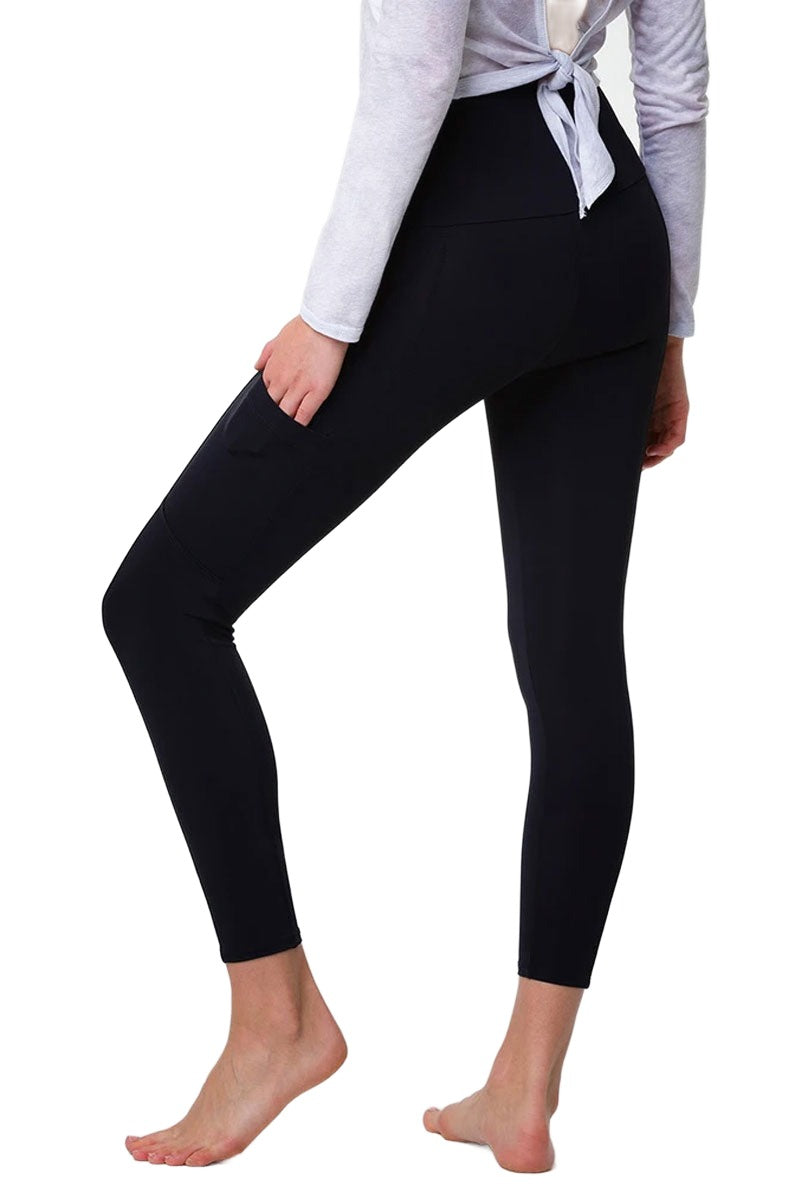 New Onzie Flow Pocket Legging 2261 - Black - rear alt view