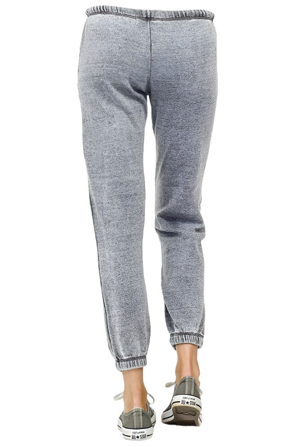 Vintage Havana/Ocean Drive BurnOut Sweatpants OD1499 Steel Grey - rear view