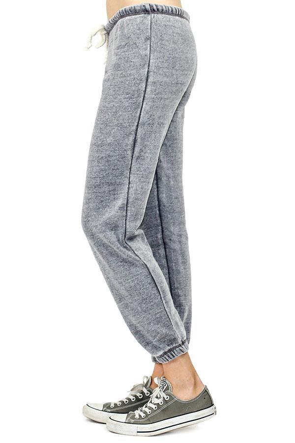Vintage Havana/Ocean Drive BurnOut Sweatpants OD1499 Steel Grey - side view
