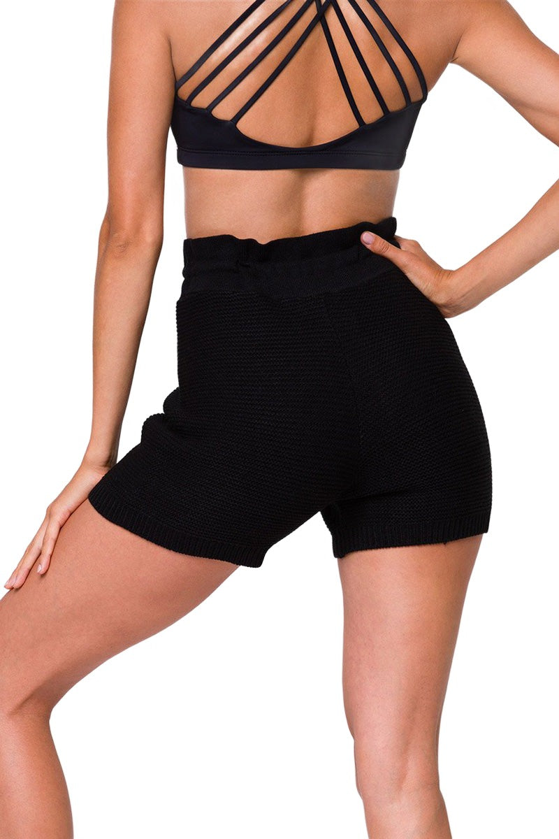Onzie Cozy Knit Shorts 2263 - Black