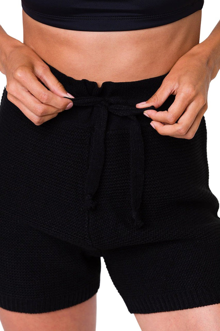 Onzie Cozy Knit Shorts 2263 - Black