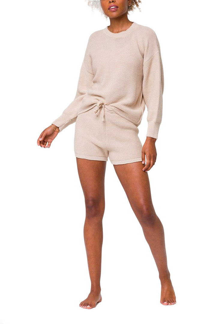 Onzie Cozy Knit Shorts 2263 - Cuban Sand