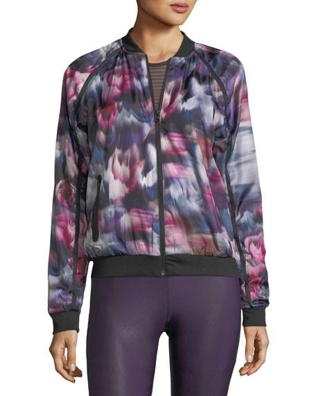 Onzie Flow Bomber Jacket 615 - Fast Flower - front alt view