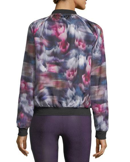 Onzie Flow Bomber Jacket 615 - Fast Flower - rear view