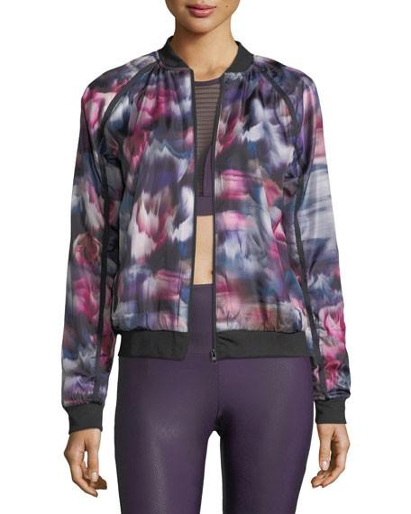 Onzie Flow Bomber Jacket 615 - Fast Flower - front alt view