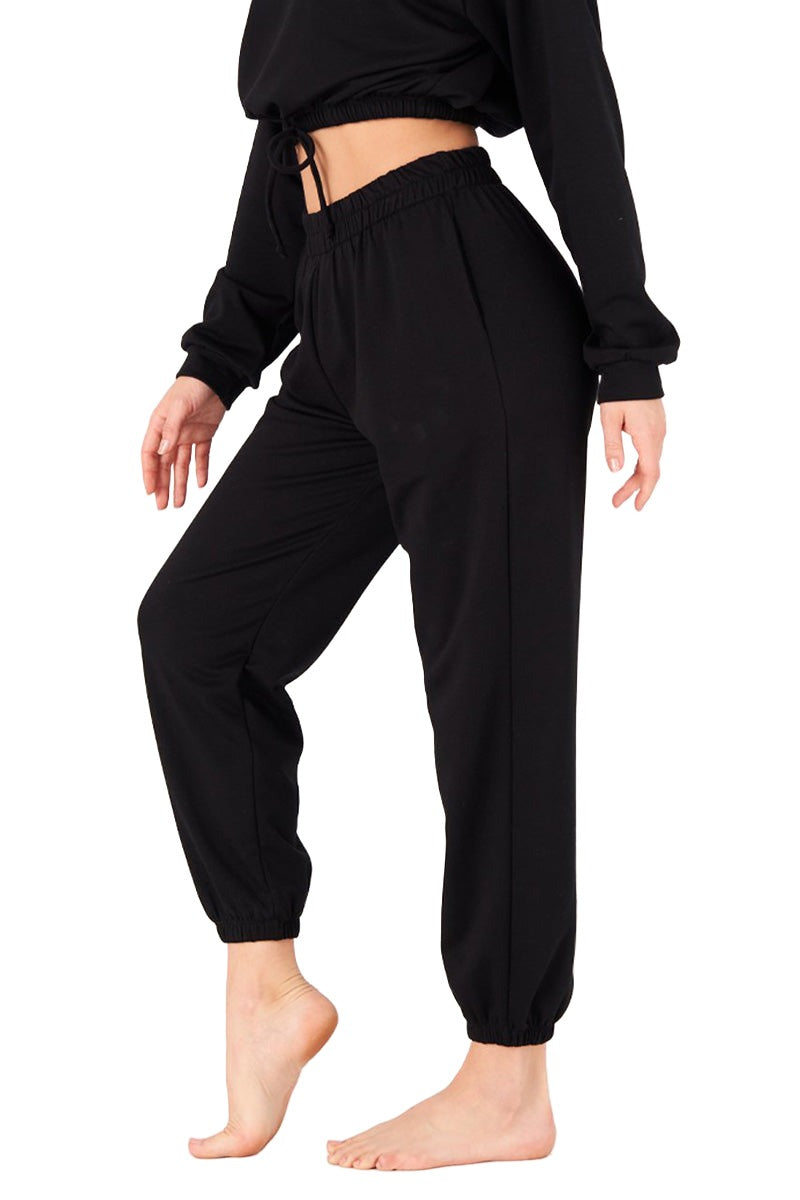Onzie Varsity Sweat pant 2270 - Black - Side View