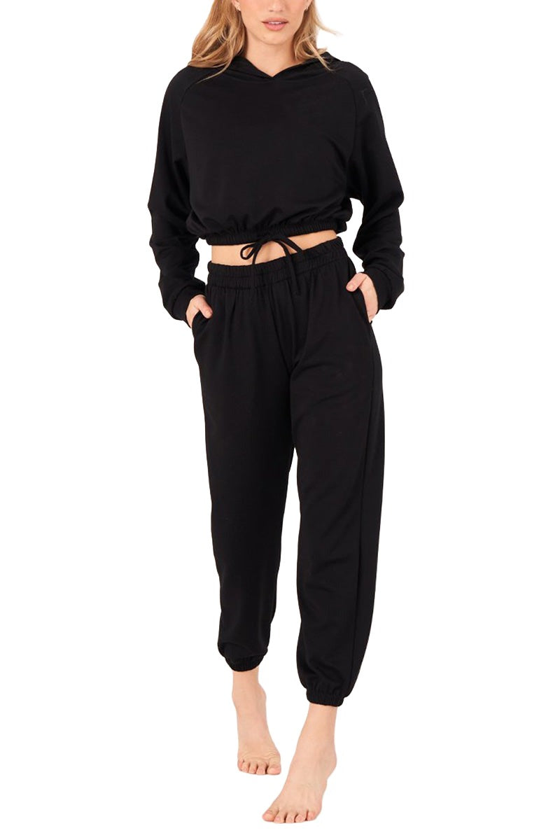 Onzie Varsity Sweat pant 2270 - Black - Front Full View