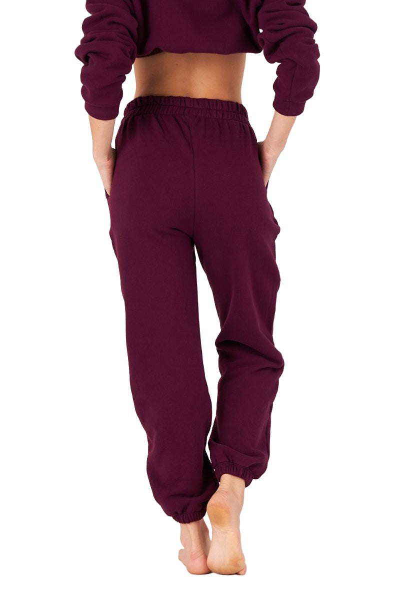 Onzie Varsity Sweat pant 2270 - Fig - Back View