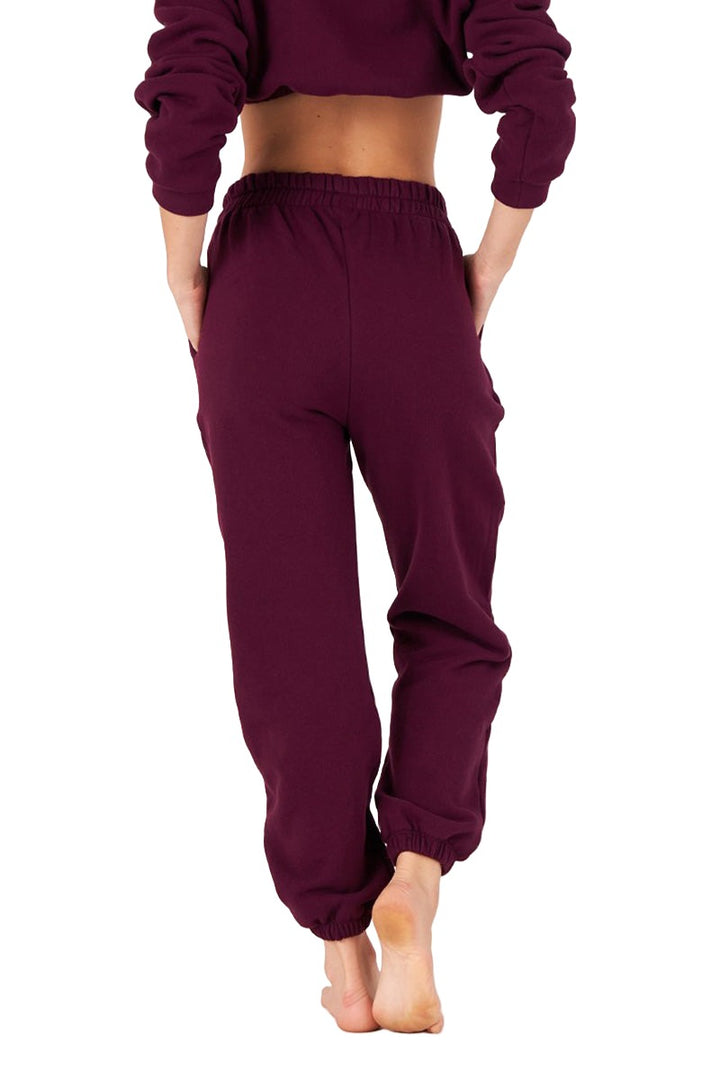 Onzie Varsity Sweat pant 2270 - Fig - Back View