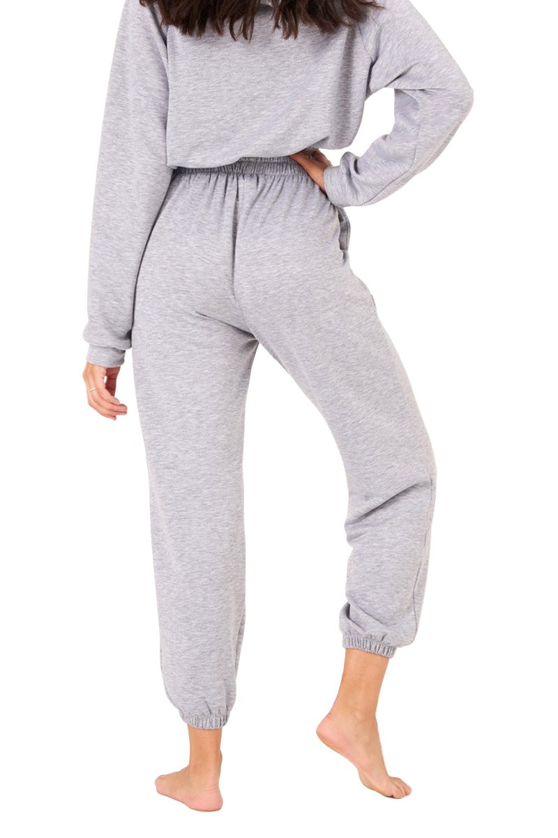 Onzie Varsity Sweat pant 2270 - Heather Grey - Back View