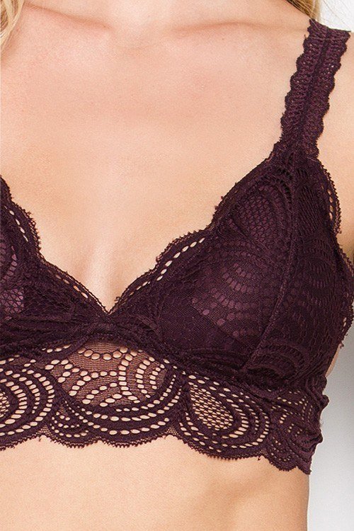 anemone seamless pullover lace bralette