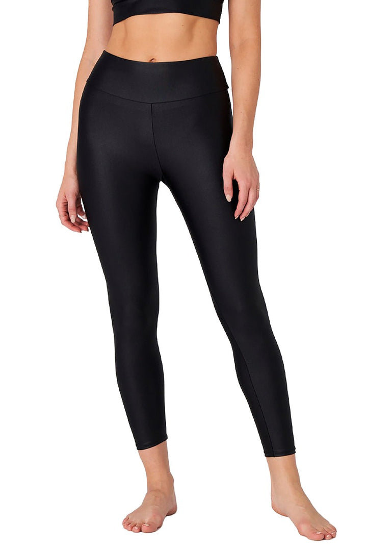 Onzie Flow Shiny Liquid Legging 2273 - Mauve Liquid - Front View