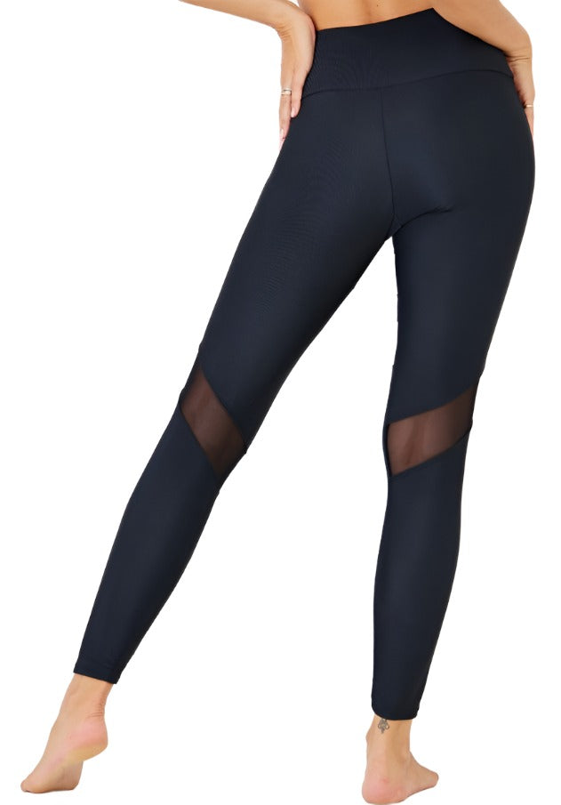 Onzie Flow Cadence Legging 2274 - Black Black - Back View