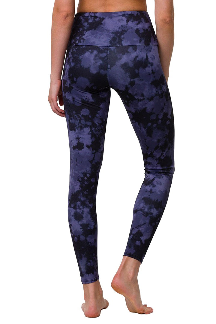 Onzie Hot Yoga High Rise Legging 228 - Amethyst Tie Dye - rear view