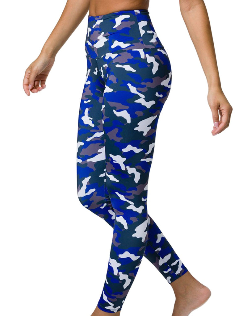 Onzie Hot Yoga High Rise Legging 228 - Midnight Camo - side view