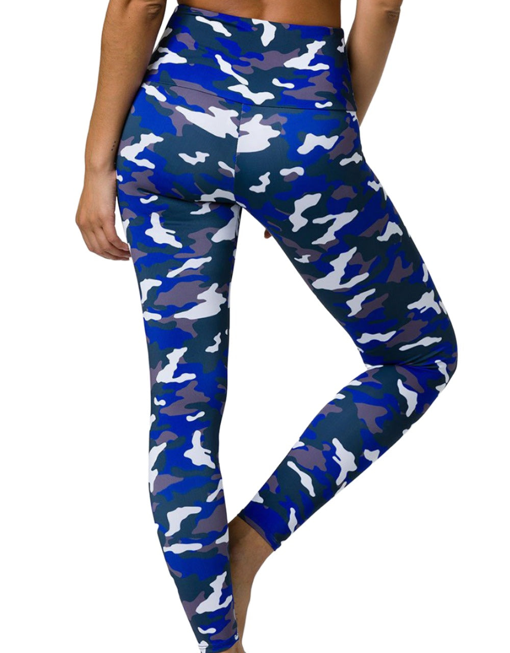 Onzie Hot Yoga High Rise Legging 228 - Midnight Camo - rear view