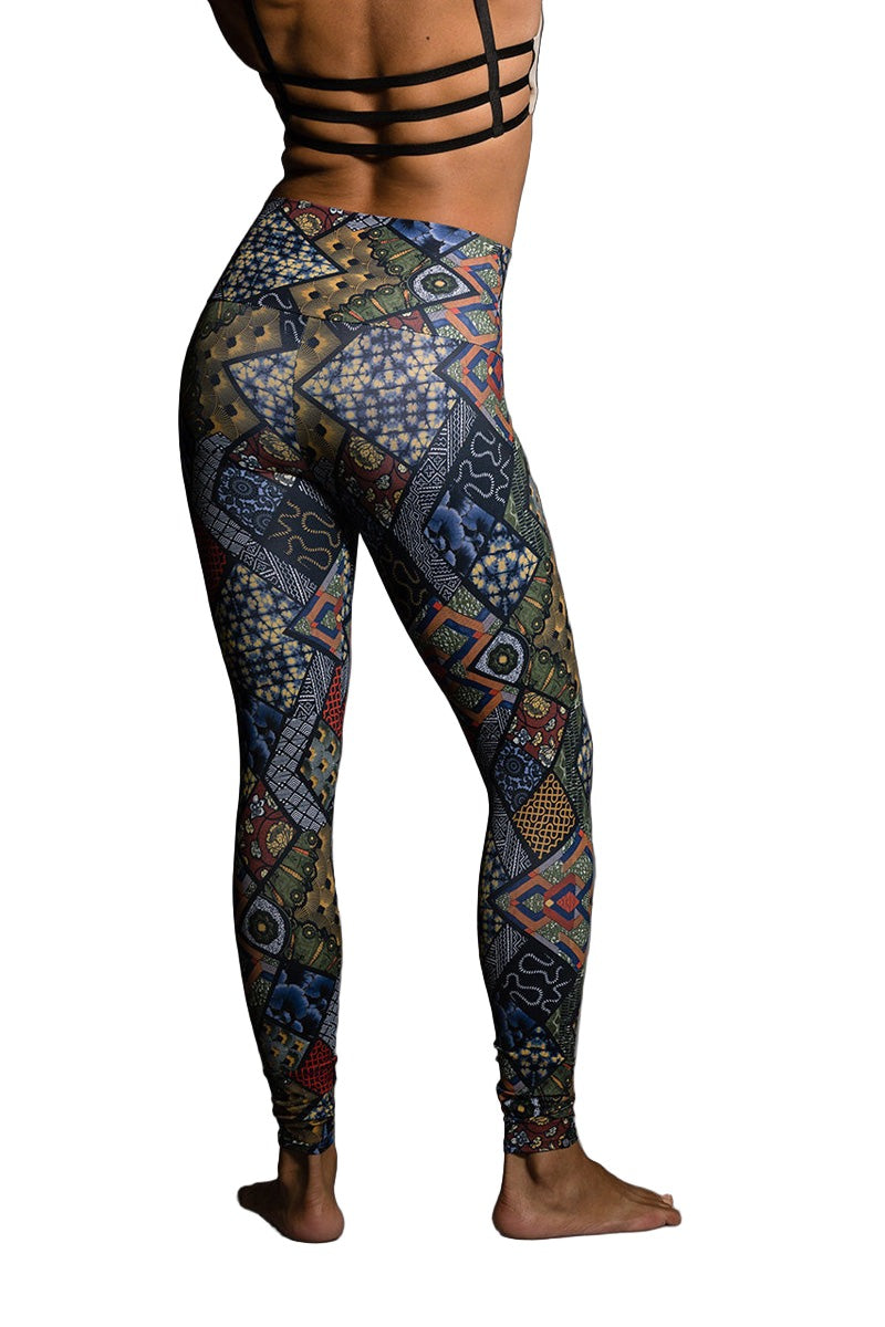 Onzie Hot Yoga High Rise Legging 228 Navy Queen - rear view