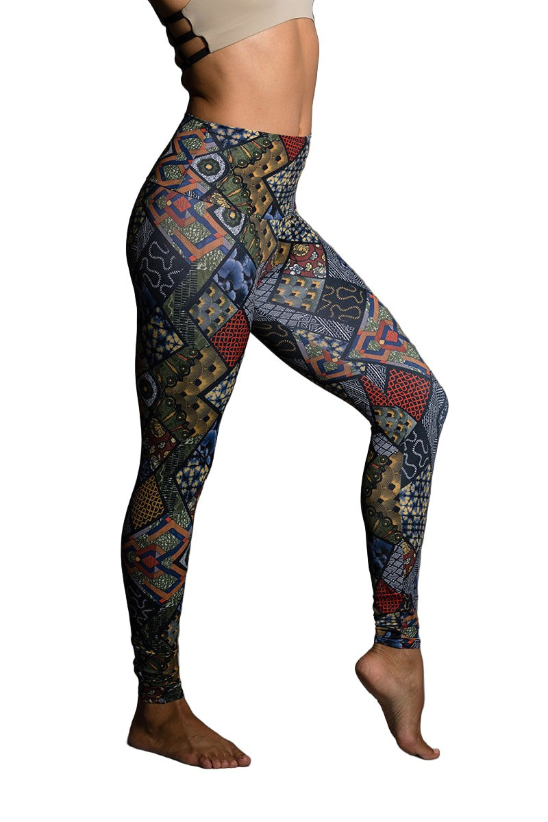 Onzie Hot Yoga High Rise Legging 228 Navy Queen - side view