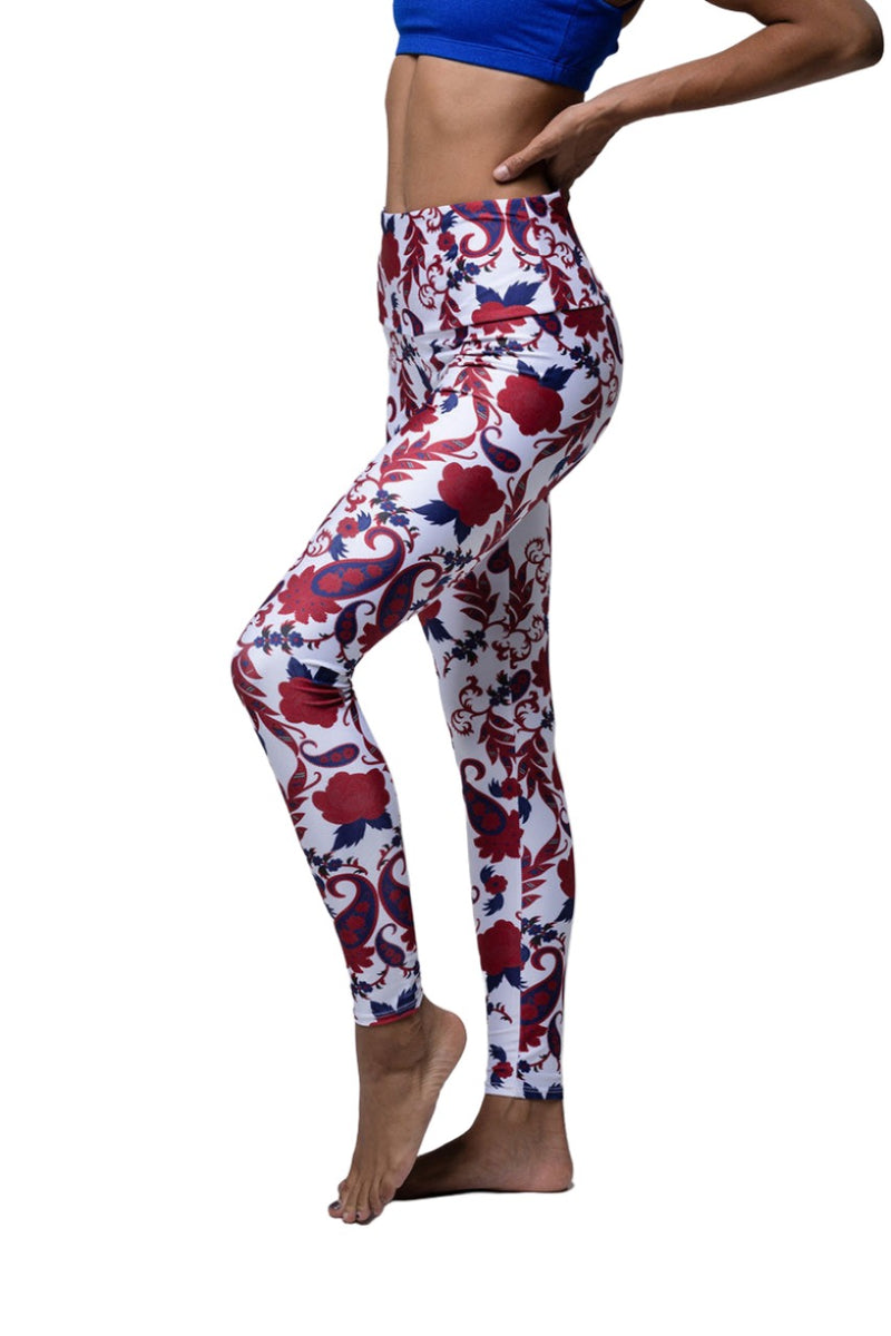 Onzie Hot Yoga High Rise Legging 228 Aubergine Dot (Aubergine Dot, X Small)  at  Women's Clothing store