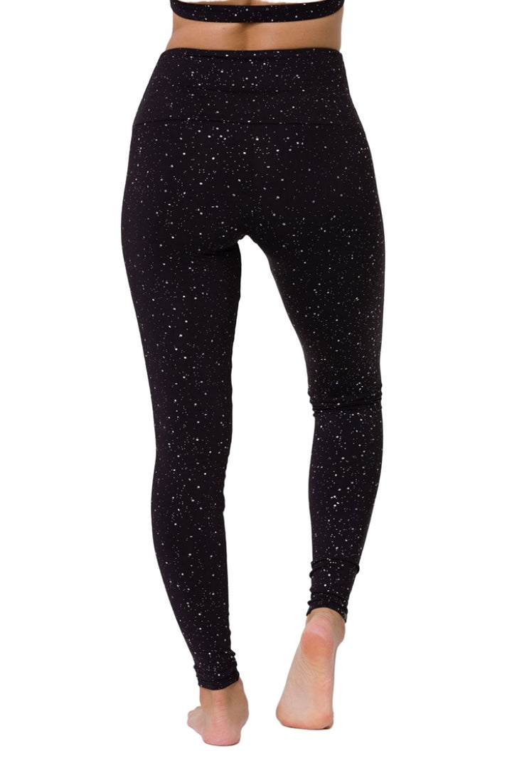 Onzie Hot Yoga High Rise Legging 228 - Enlightened Foil - rear view