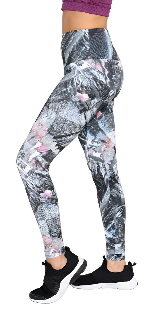 Onzie Hot Yoga High Rise Legging 228 - Science - side view