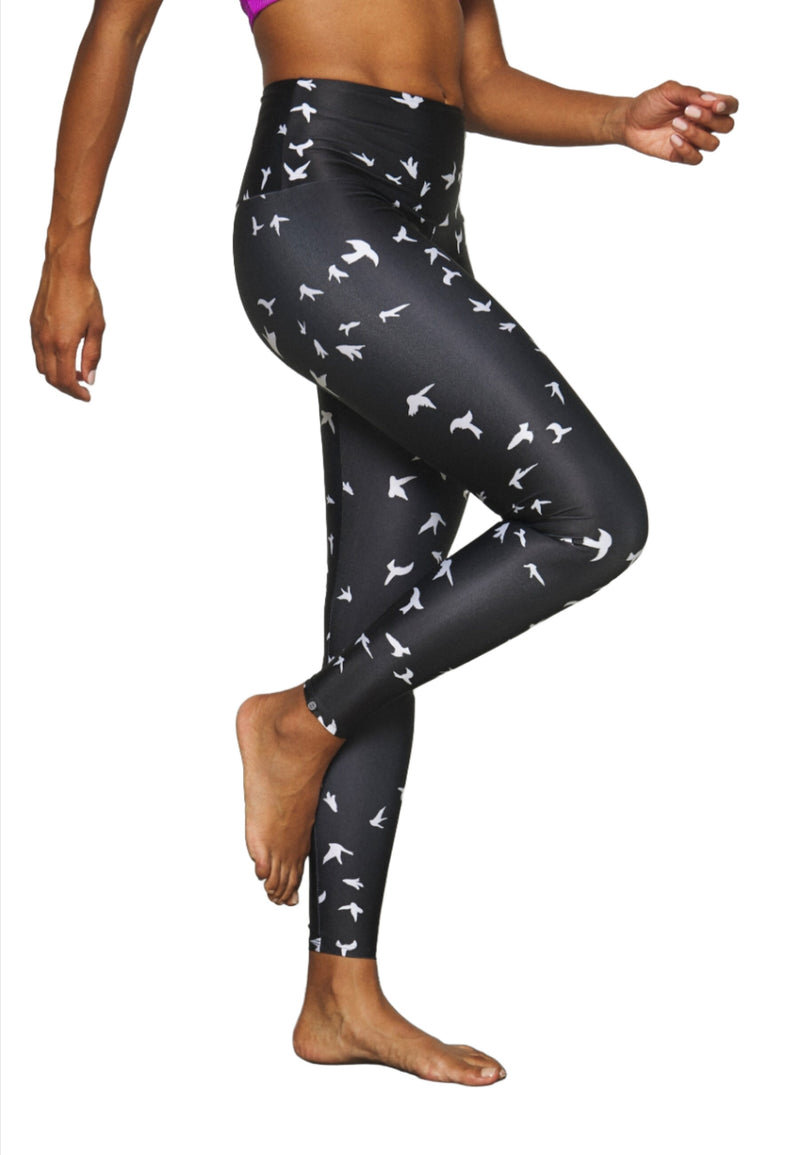 Onzie Hot Yoga High Rise Legging 228 - Sparrow - side view