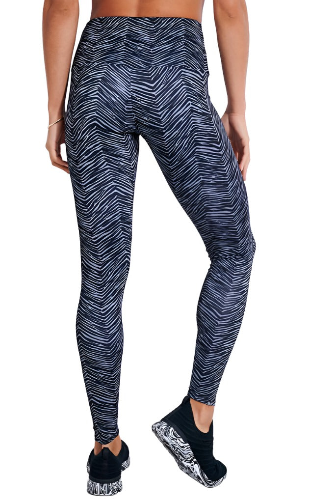 Onzie Hot Yoga High Rise Legging 228 - Ripple - rear view