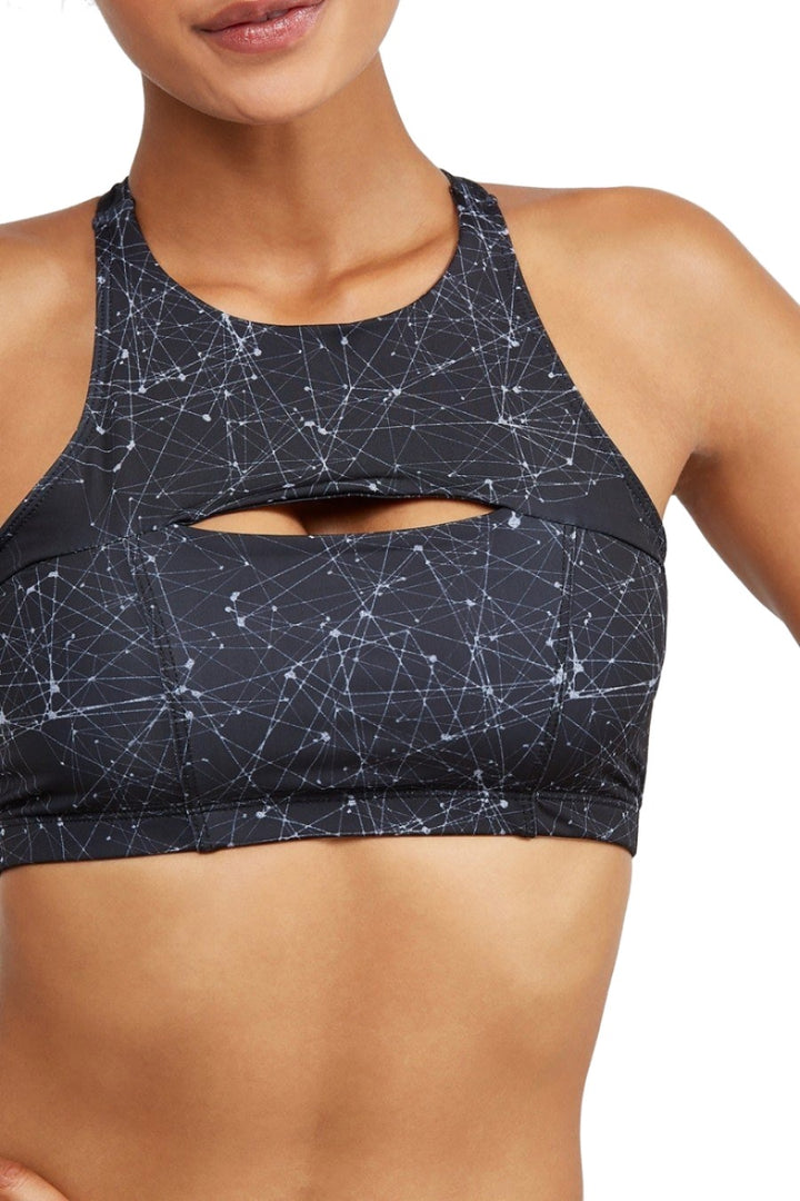 Onzie Hot Yoga Open Heart Bra 3039 - Night Sky - Rear View
