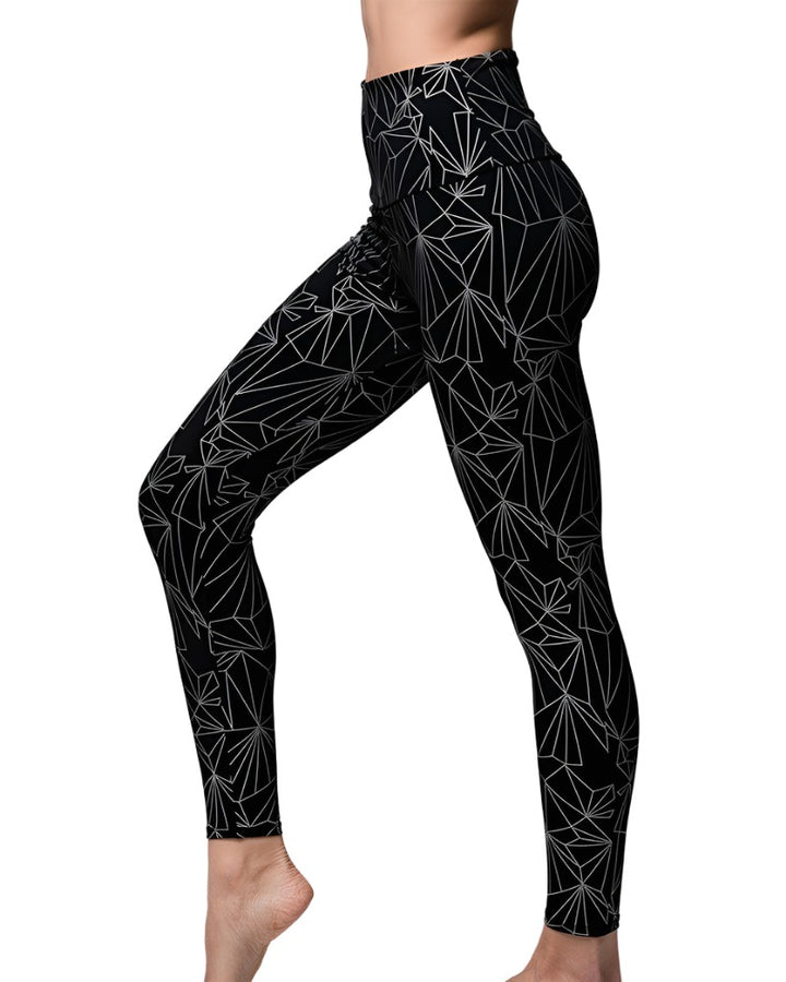 Final Sale Onzie Flow Highrise Basic Capri 2029 - Reflective - side view