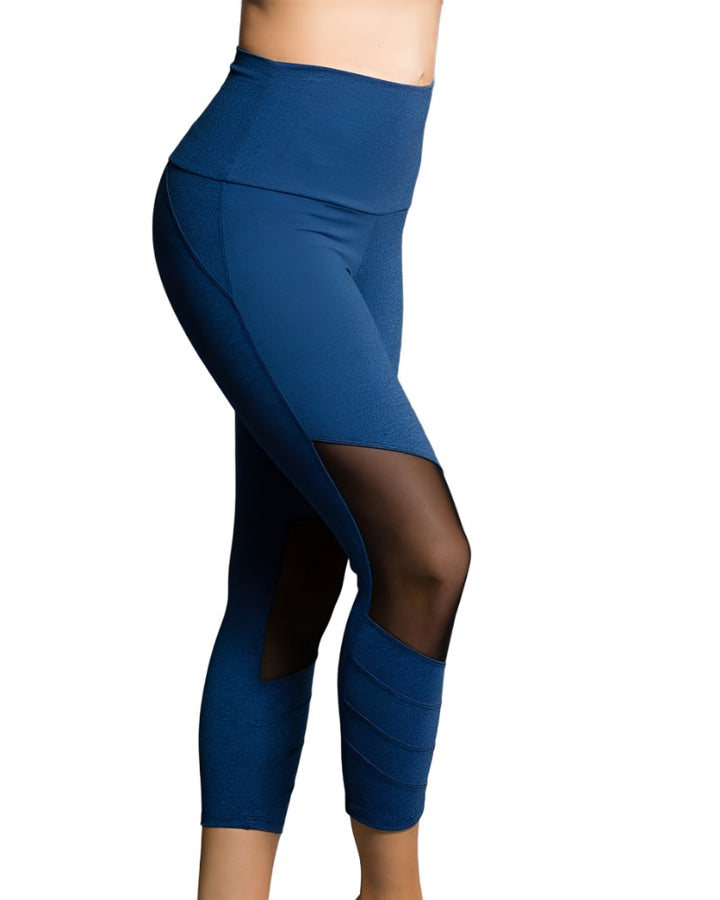 Onzie Flow Moto Midi Legging 2035 - Moonlight Blue - side view