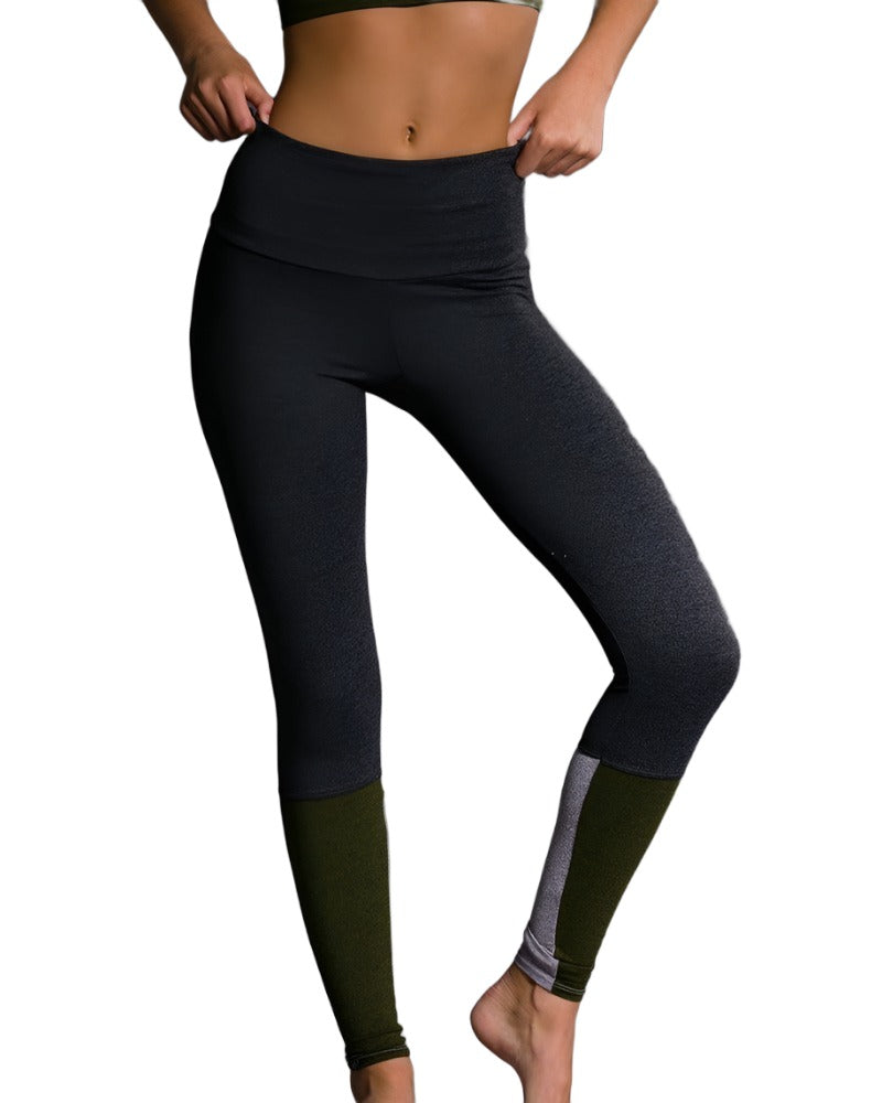 Onzie Flow Street Legging 2044 - Moss - front view