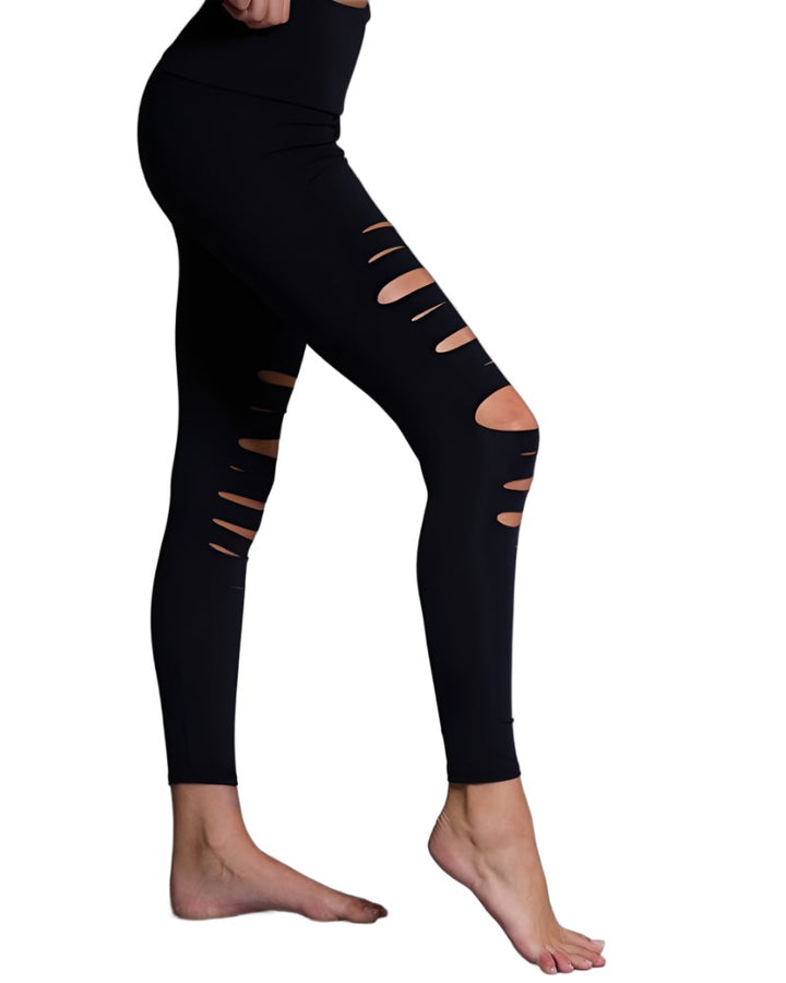 Onzie Flow Shred Legging 2047 - black - side view