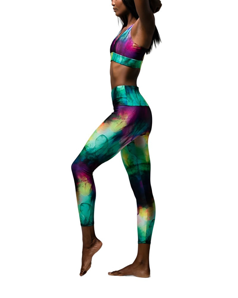 Onzie Flow Stunning Bra 3083 - Smoke and Mirrors - side alt view