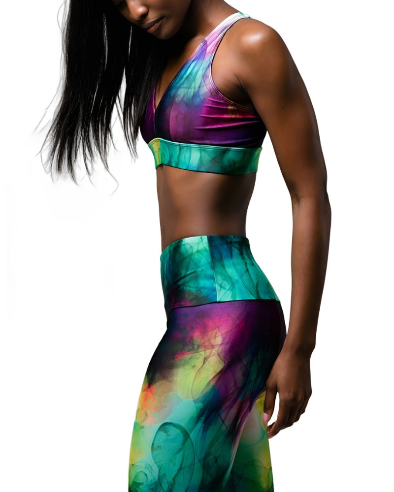 Onzie Flow Stunning Bra 3083 - Smoke and Mirrors - side view