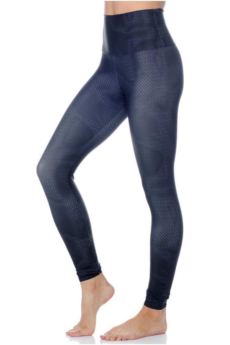 Final Sale! Onzie Hot Yoga High Rise Legging 228 Urban Fence - side view