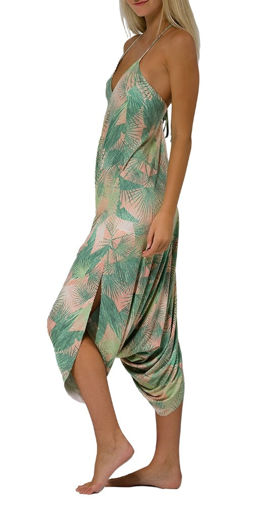 Onzie Tika Romper 2064 - Retro Palm - side view