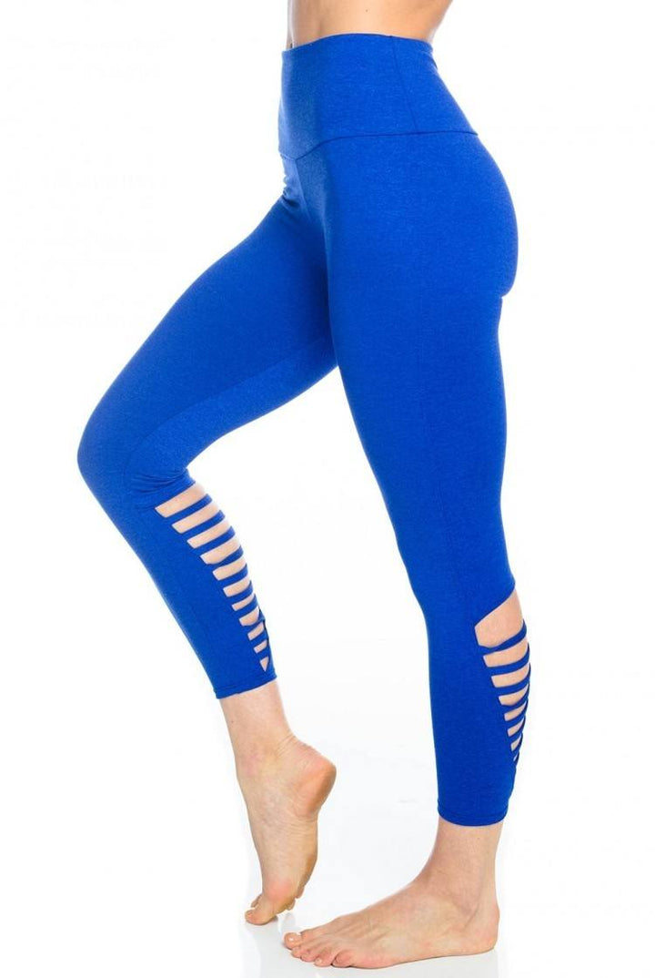 Onzie Elevate Midi Legging 2059 - Royal Majestic - side view