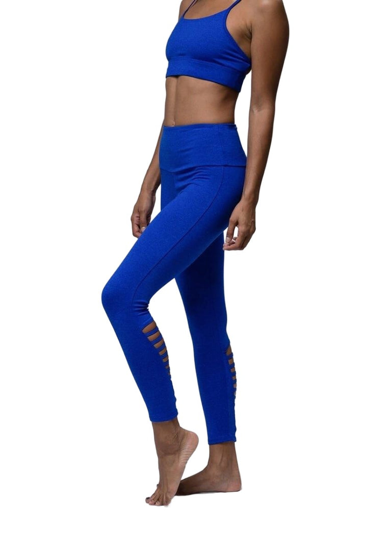 Onzie Elevate Midi Legging 2059 - Dark Royal Majestic - Side View