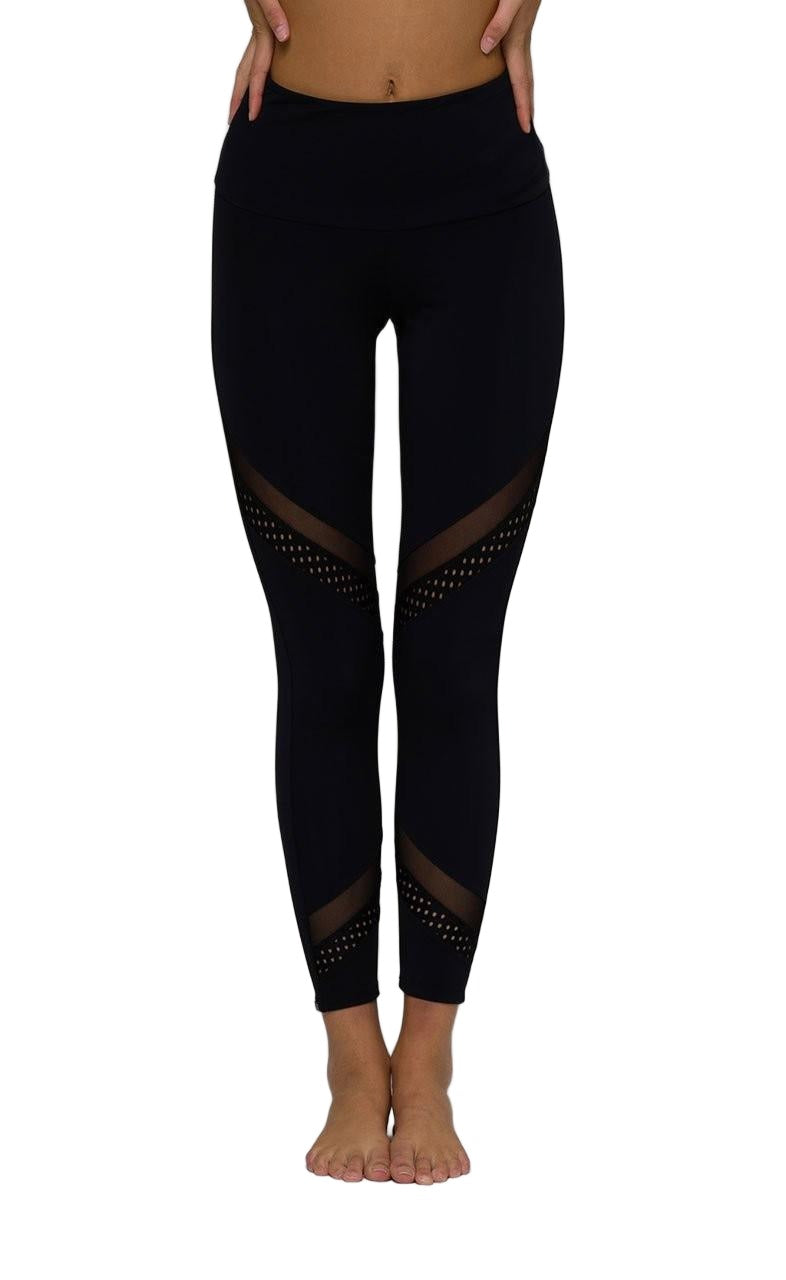 Onzie Flow Sporty Legging 2051 - Black - front alt view 2