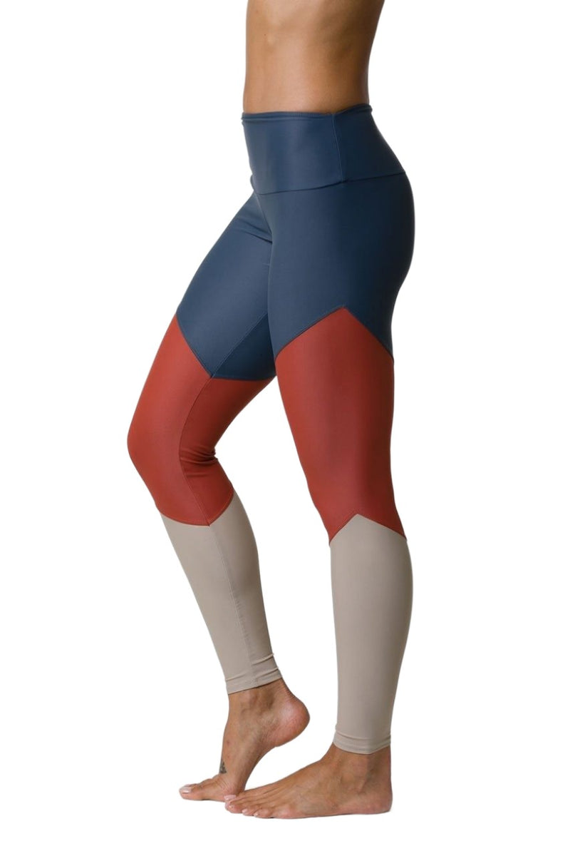 Onzie High Rise Track Legging 2046 - Copper - side view